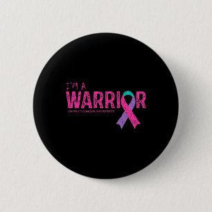 Cancer Awareness Warrior  Button