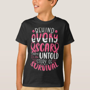 Cancer Awareness Warrior Pink Ribbon Breast Cancer T-Shirt