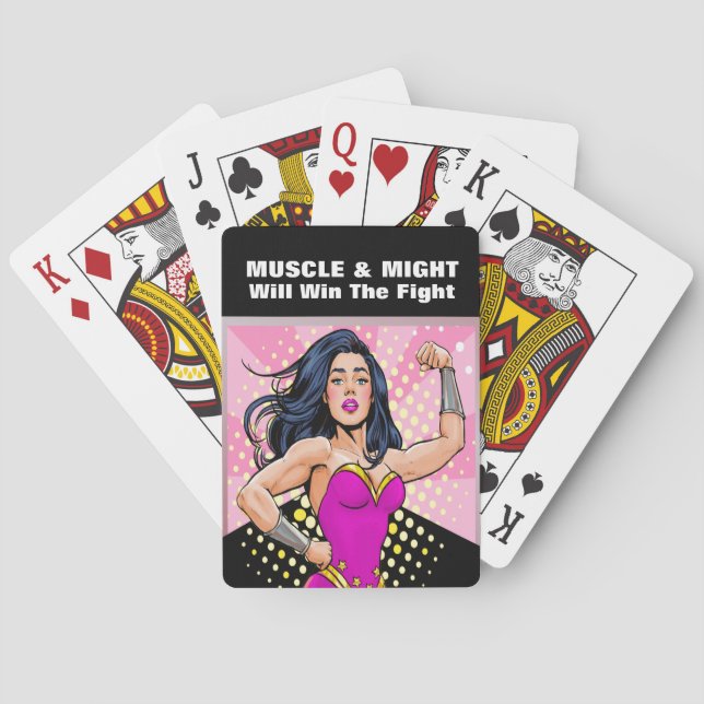 Cancer Awareness We Can Do It Poker Cards (Back)