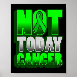 Cancer Awareness World Cancer Day NOT TODAY CANCER Poster
