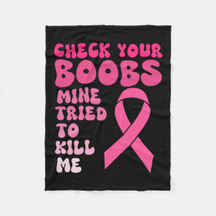 Cancer Awereness Supporter Fleece Blanket