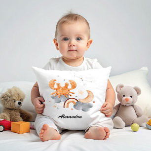 Cancer Baby - For Your Little Crab Zodiac Nursery  Throw Pillow