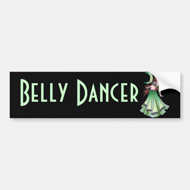 Cancer Belly Dancer Bumper Sticker (Front)