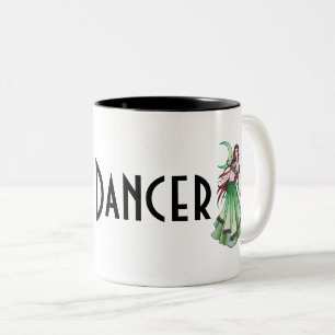Cancer Belly Dancer Two-Tone Coffee Mug