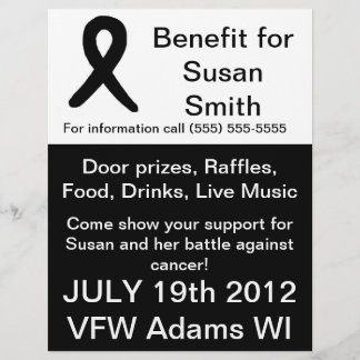 Cancer benefit flyer