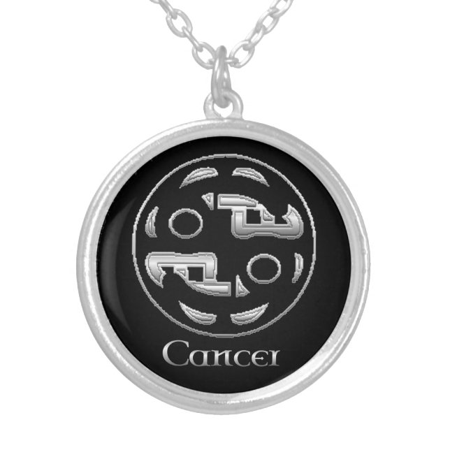 Cancer Birth Sign Celtic Knot Zodiac Necklace (Front)