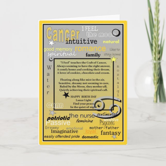 CANCER BIRTHDAY CARD (Front)