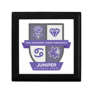 Cancer Birthday Crest™ for June 22-30 Jewelry Gift Box
