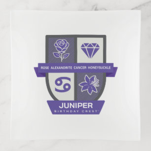 Cancer Birthday Crest™ for June 22-30 Trinket Tray