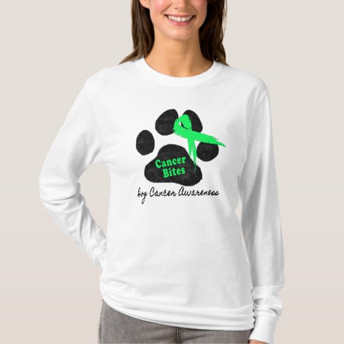 Cancer Bites _ Canine Cancer Awareness T_Shirt