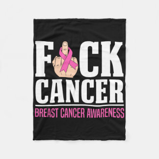 Cancer Breast Cancer Awareness Fleece Blanket