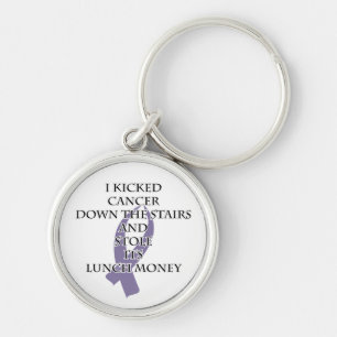 Cancer Bully (Light Purple Ribbon) Keychain