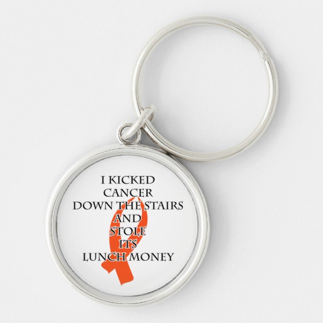 Cancer Bully (Orange Ribbon) Keychain (Front)