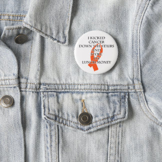 Cancer Bully (Orange Ribbon) Pinback Button