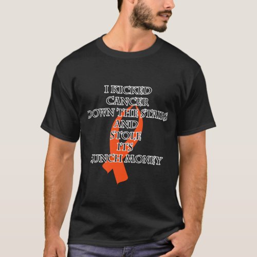 Cancer Bully Orange Ribbon T_Shirt