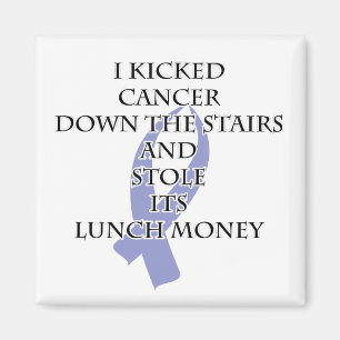 Cancer Bully (Periwinkle Ribbon) Magnet