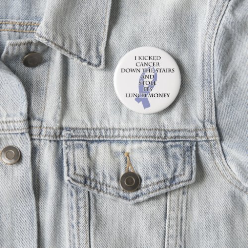 Cancer Bully Periwinkle Ribbon Pinback Button