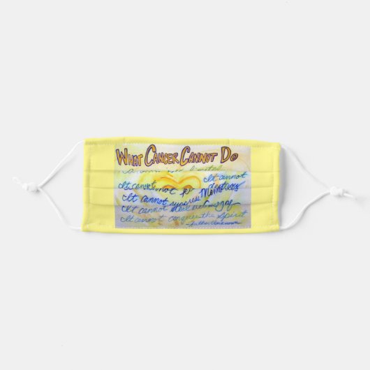 Cancer Cannot Do Poem Art Custom Face Masks (Front, Folded)