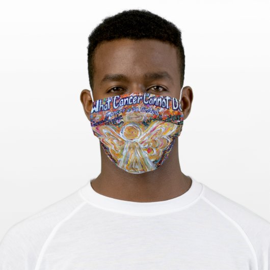 Cancer Cannot Do Poem Art Custom Face Masks (Worn)