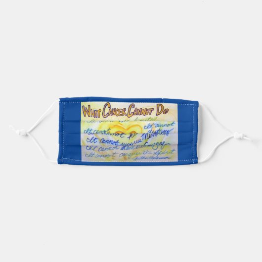 Cancer Cannot Do Poem Art Custom Face Masks (Front, Folded)