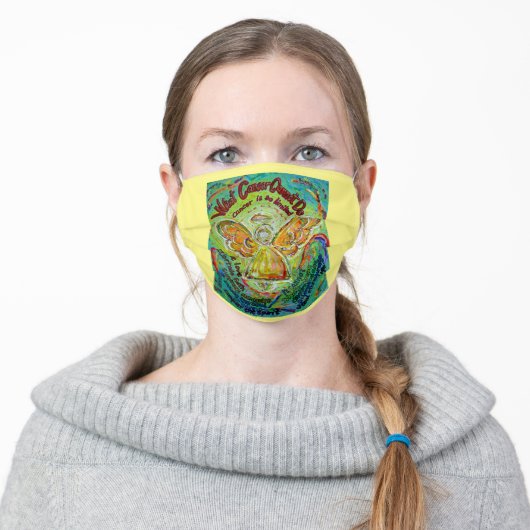 Cancer Cannot Do Poem Art Custom Face Masks (Worn)
