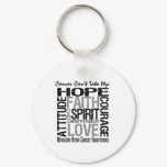 Cancer Can't Take My Hope Brain Cancer Keychain