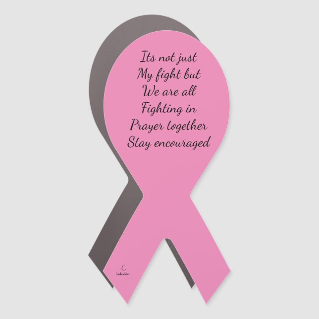 Cancer Car Magnet (Front)