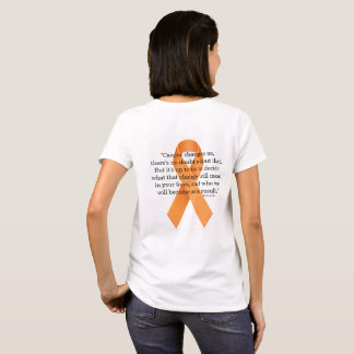 Cancer Changes Us inspirational Leukemia tee