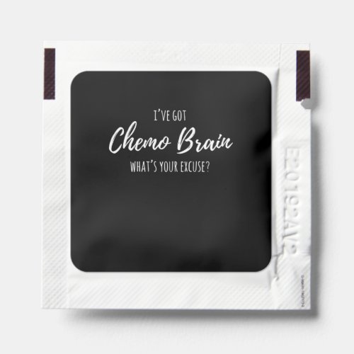 Cancer Chemo Brain Retro Awareness Gift Design Hand Sanitizer Packet