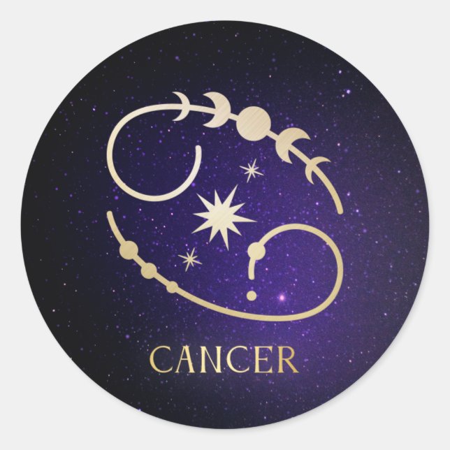 Cancer Classic Round Sticker (Front)