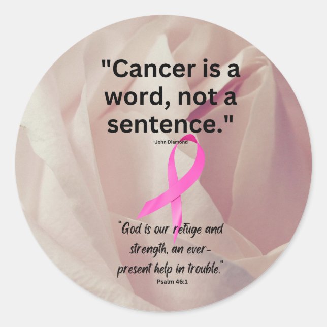 Cancer Classic Round Sticker (Front)