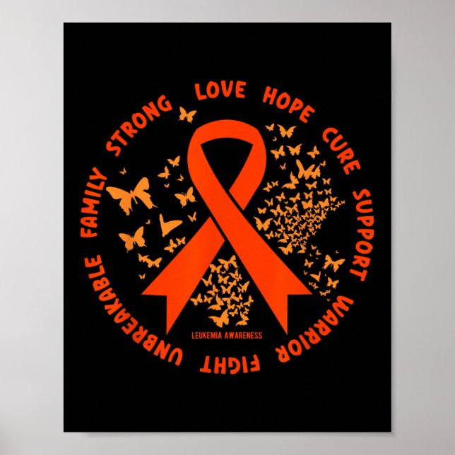 Cancer Clothing - Leukemia Awareness  Poster (Front)