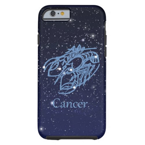 Cancer Constellation and Zodiac Sign with Stars Tough iPhone 6 Case