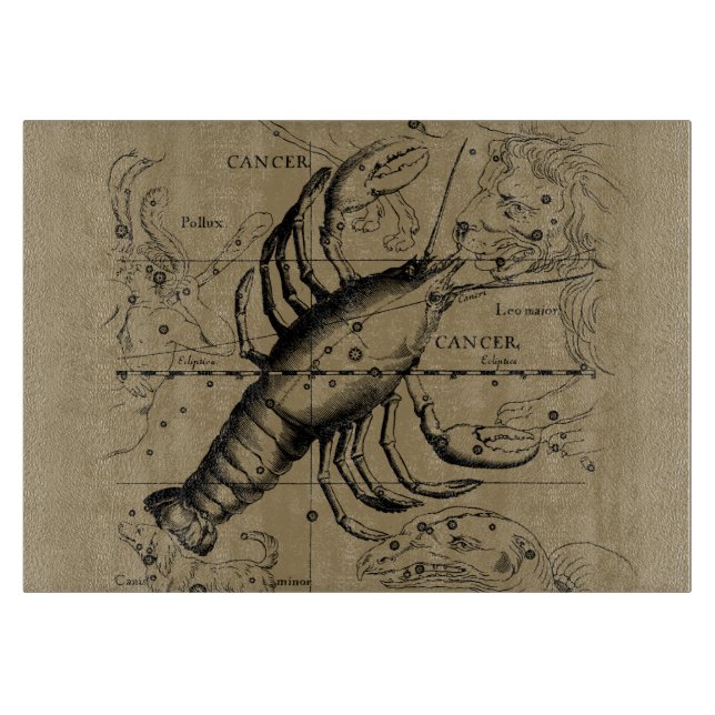 Cancer Constellation by Hevelius circa 1690 Cutting Board (Front)