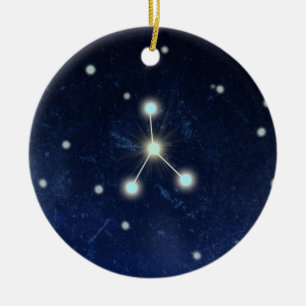 Cancer Constellation   Custom Name Ceramic Ornament