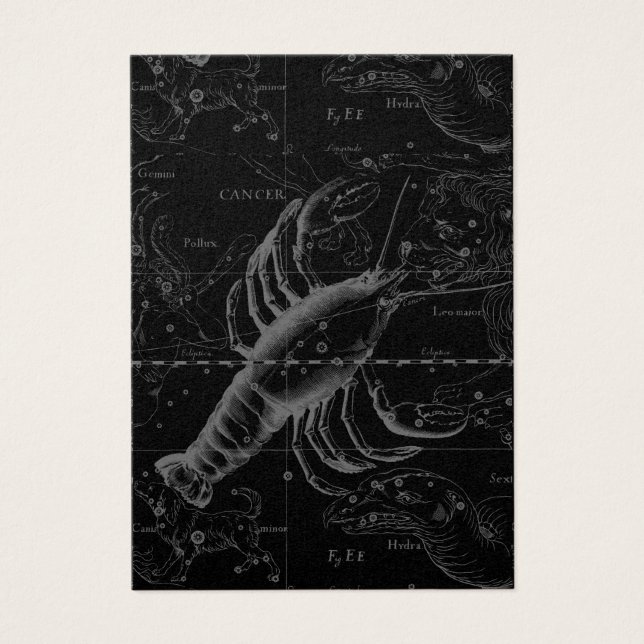 Cancer Constellation Hevelius 1690 Decor (Front)