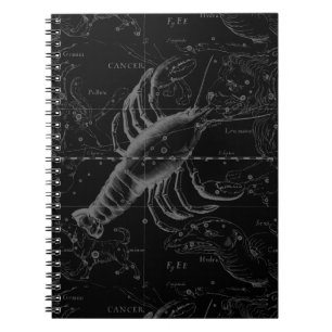 Cancer Constellation Hevelius 1690 Decor Notebook
