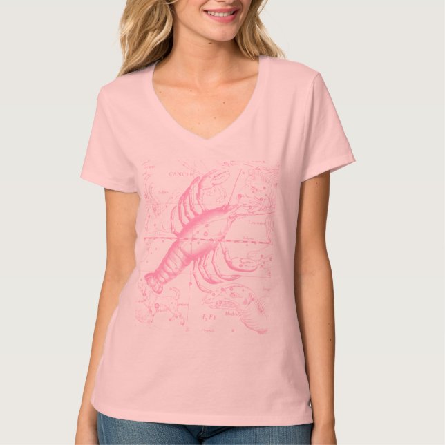 Cancer Constellation Hevelius 1690 Decor T-Shirt (Front)