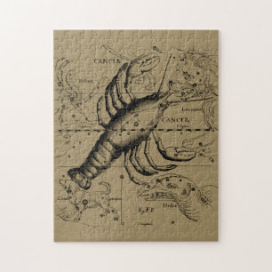 Cancer Constellation Hevelius 1690 June 21-July 22 Jigsaw Puzzle