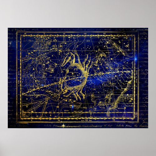 cancer constellation poster