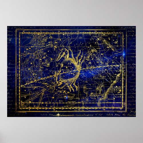 cancer constellation poster