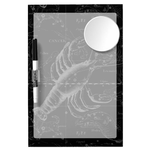 Cancer Constellation Vintage Engraving Hevelius Dry Erase Board With Mirror