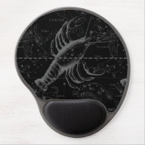 Cancer Constellation Vintage Engraving Hevelius Gel Mouse Pad
