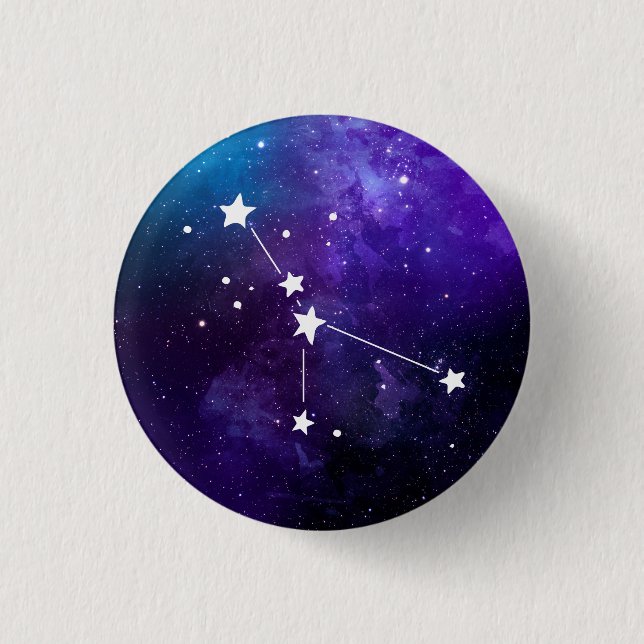 Cancer Constellation Zodiac Button (Front)