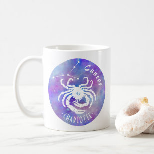 Cancer Crab Constellation Stars Name Birthday Gift Coffee Mug