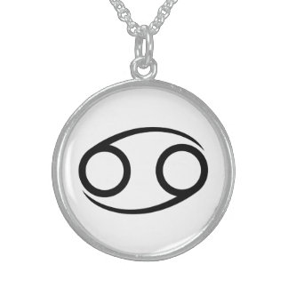 cancer crab greek astrology horoscope zodiac sterling silver necklace