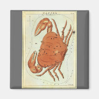 Cancer Crab Vintage Constellation, Urania's Mirror