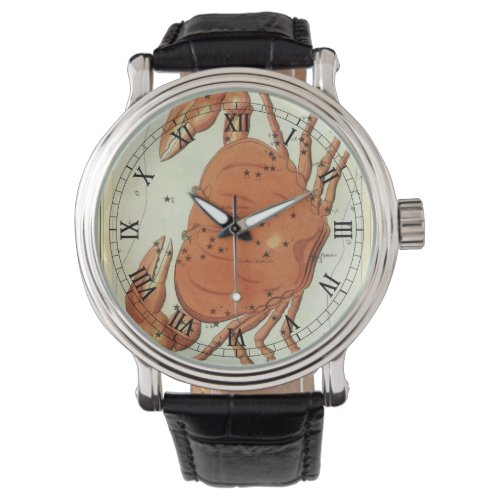 Cancer Crab Vintage Constellation Uranias Mirror Watch