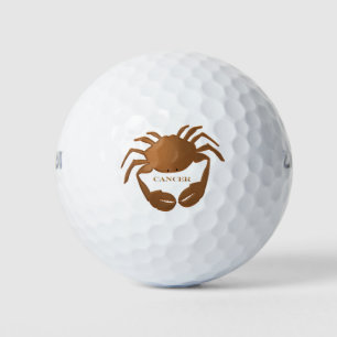 Cancer Crab Zodiac Golf Balls
