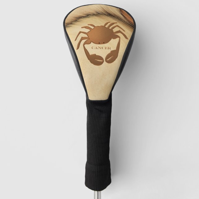 Cancer Crab Zodiac Golf Head Cover (Front)